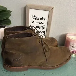 UGG | Shoes | Mens Brown Leather Ugg Boots Sz 15 Box 17  display picture 1